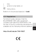 Preview for 41 page of TechniSat BLUSPEAKER TWS Manual