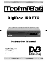 TechniSat DigiBox IRDETO Instruction Manual preview