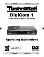 TechniSat DigiCom 1 Operating Instructions Manual предпросмотр