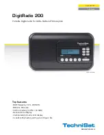 Предварительный просмотр 1 страницы TechniSat DigitRadio 200 Brochure & Specs