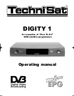 TechniSat DIGITY 1 Operating Manual preview