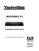 TechniSat DiGYBOXX T4 Operating Instructions Manual preview