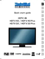 TechniSat HD-VISION 40 PVR Quick Start Manual preview