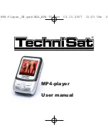 Предварительный просмотр 1 страницы TechniSat Mp4 player User Manual