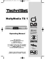 TechniSat MultyMedia TS 1 Operating Manual preview