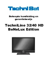 TechniSat TechniLine 32 HD Quick Start Manual And Warranty Documentation preview