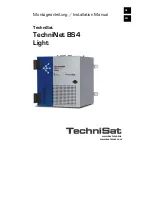 TechniSat TechniNet BS4 Light Installation Manual preview