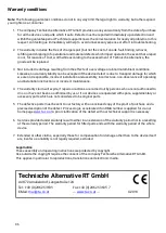 Preview for 96 page of Technische Alternative CAN-EZ3 General Information, Installation And Connection, Relevant Functions