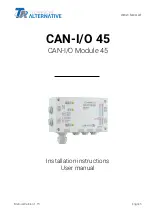 Technische Alternative CAN-I/O45 Installation Instructions Manual preview