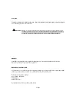 Preview for 2 page of Technisonic Industries Limited RC-7000 Installation And Operating Instructions Manual