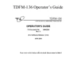 Предварительный просмотр 18 страницы Technisonic Industries Limited TDFM-136 Manual