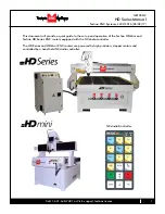 Techno CNC Systems HD Mini User Manual preview