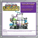 Предварительный просмотр 47 страницы Techno Gears Marble Mania Mega Instruction Manual