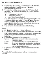 Techno Line WL 1020 Quick Start Manual preview