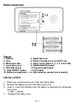 Preview for 13 page of Techno Line WT 496 Instruction Manual