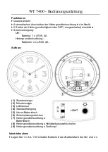 Preview for 1 page of Techno Line WT 7400 Manual