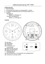 Preview for 13 page of Techno Line WT 7400 Manual