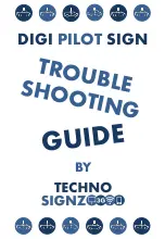 Techno Signz Digi Pilot Sign Troubleshooting Manual preview