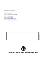 Preview for 40 page of Technoflex 141726R013 Instruction Manual / Spare Parts