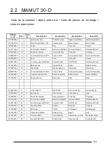 Preview for 39 page of Technoflex MAMUT 30-D Instruction Manual / Spare Parts