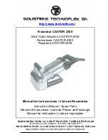 Preview for 1 page of Technoflex Rozadora Castor 2300 Instruction Manual