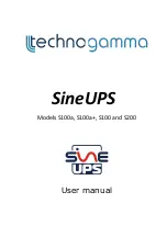 Technogamma SineUPS Series User Manual предпросмотр