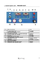 Предварительный просмотр 39 страницы Technogel FREEZER 200/1 Instructions For The Installation, Use And Maintenance