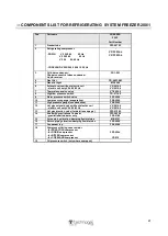 Предварительный просмотр 41 страницы Technogel FREEZER 200/1 Instructions For The Installation, Use And Maintenance