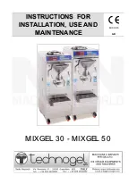 Technogel MIXGEL 30 Instructions For Installation, Use And Maintenance Manual preview