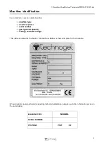 Preview for 7 page of Technogel MIXGEL 30 Instructions For Installation, Use And Maintenance Manual