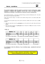 Preview for 11 page of Technogel MIXGEL 30 Instructions For Installation, Use And Maintenance Manual