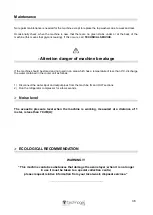 Preview for 36 page of Technogel MIXTRONIC 110 Instructions For Installation, Use And Maintenance Manual