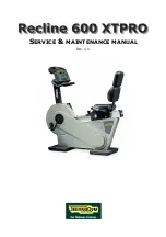 Technogym Recline 600 XTPRO Service Maintenance Manual preview