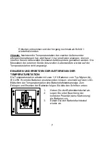 Предварительный просмотр 7 страницы Technoline 4029665083018 Manual