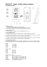 Предварительный просмотр 13 страницы Technoline WS 9119 Instruction Manual