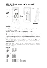 Предварительный просмотр 15 страницы Technoline WS 9119 Instruction Manual