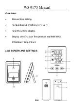 Предварительный просмотр 11 страницы Technoline WS 9175 Manual