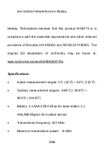 Предварительный просмотр 16 страницы Technoline WS 9175 Manual