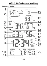 Technoline WS 9218 Instruction Manual preview