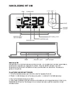 Preview for 22 page of Technoline WT 498 Instruction Manual