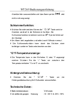 Preview for 7 page of Technoline WT265 Manual