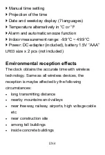 Preview for 22 page of Technoline WT546 Manual