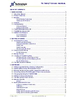 Preview for 3 page of Technologic Systems TS-7400 Hardware & Software Installation