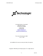 Preview for 2 page of Technologic Systems TS-ENC200 Manual