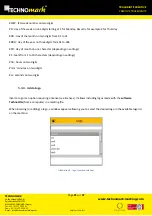 Предварительный просмотр 21 страницы Technomark M4 inline Software User'S Manual