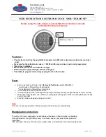 Preview for 1 page of Technomax EUROLINE User Instruction