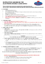 Technomax Trony Series Instruction Handbook preview