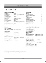 Preview for 20 page of TechnoStar TF-L26B ATV User Manual