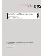 Technotherm CDE 18-27 VarioSelect Installation And Technical Manual preview