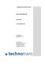 Preview for 1 page of technotrans manroland beta.d 100 Original Instruction Manual